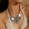Vintage Style Ethnic Style Flower Zinc Alloy Wholesale Pendant Necklace