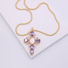 Glam Modern Style Shiny Cross Copper Plating Inlay Shell Zircon 18k Gold Plated White Gold Plated Pendant Necklace