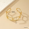 Simple Style Solid Color Metal Plating Gold Plated Women's Bracelets