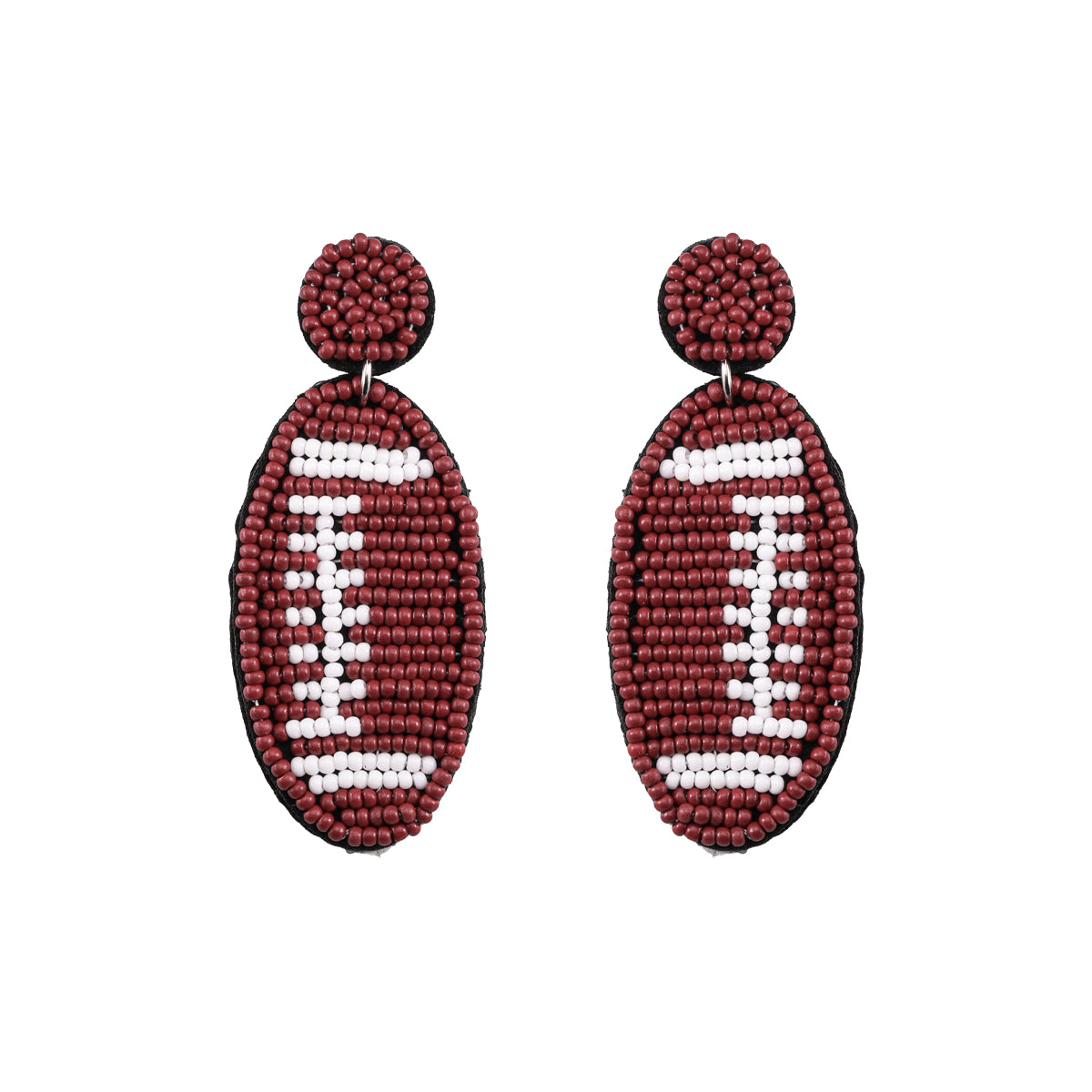 1 Pair Casual Embroidery Sports Basketball Football Plastic Cloth Drop Earrings