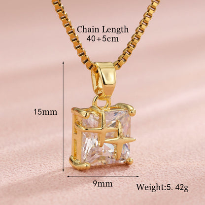 Vintage Style Heart Shape Flower Bow Knot Stainless Steel Copper Plating Inlay Zircon 18k Gold Plated Gold Plated Pendant Necklace