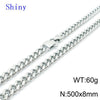 Hip-hop Retro Solid Color Titanium Steel Chain Necklace