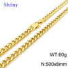 Hip-hop Retro Solid Color Titanium Steel Chain Necklace