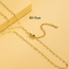 Simple Style Solid Color Stainless Steel Plating 18k Gold Plated Necklace