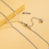 Simple Style Solid Color Stainless Steel Plating 18k Gold Plated Necklace