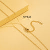 Simple Style Solid Color Stainless Steel Plating 18k Gold Plated Necklace