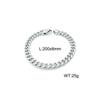 Hip-hop Retro Solid Color Titanium Steel Chain Necklace