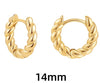 1 Pair Simple Style Classic Style Heart Shape Plating Stainless Steel Gold Plated Earrings