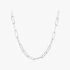 Ig Style Simple Style Geometric Solid Color Sterling Silver Plating Rhodium Plated Necklace