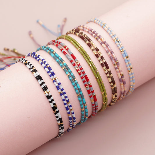 Bohemian Round Glass Beaded Women's Bracelets