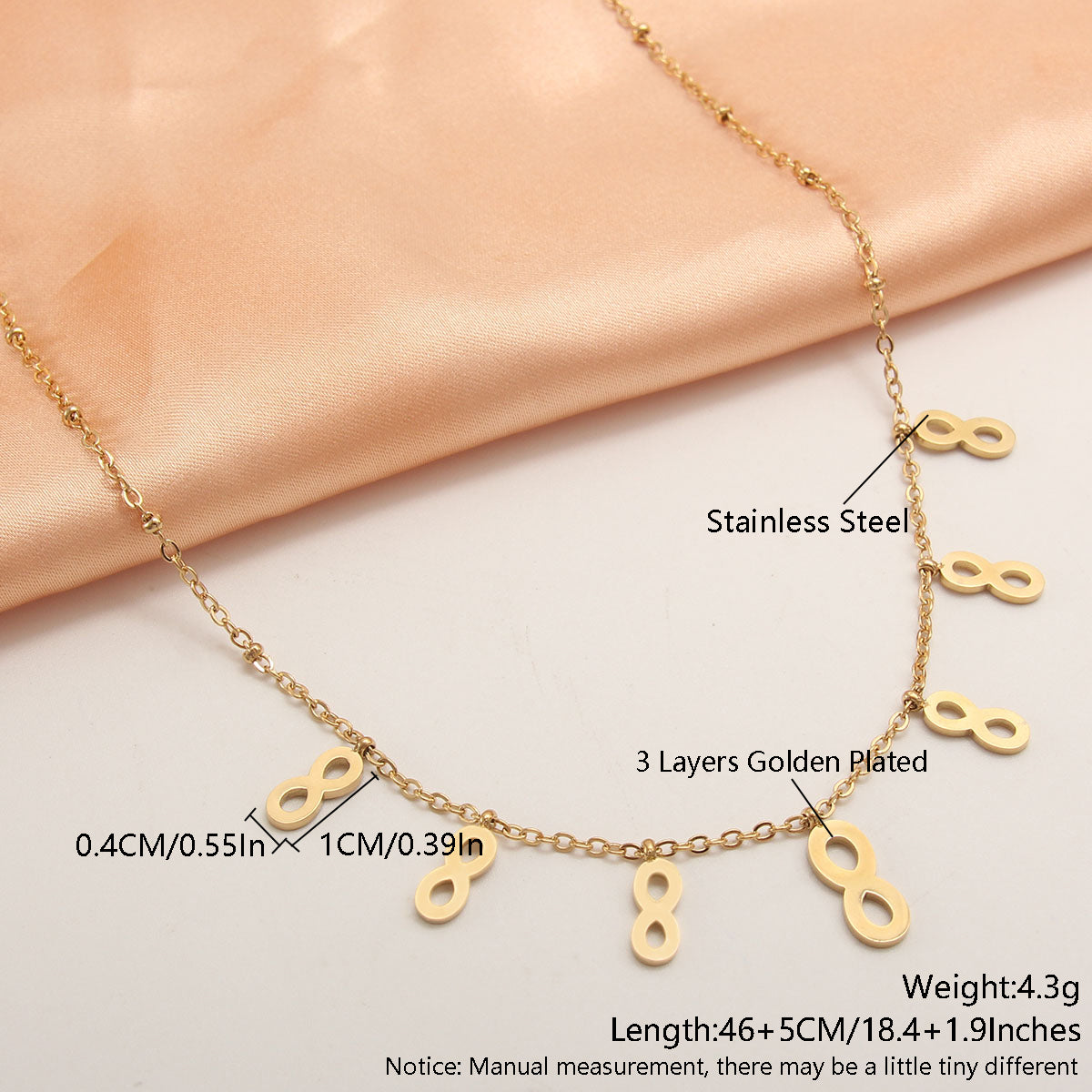 Wholesale Simple Style Solid Color Heart Shape Symbol Stainless Steel Plating 18k Gold Plated Gold Plated Necklace