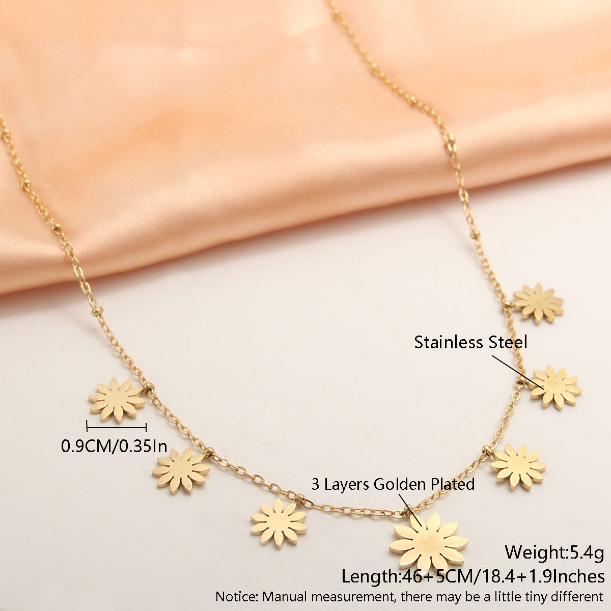 Wholesale Simple Style Solid Color Heart Shape Symbol Stainless Steel Plating 18k Gold Plated Gold Plated Necklace