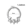 Simple Style Flame Bat Stainless Steel Plating Gold Plated Nose Ring