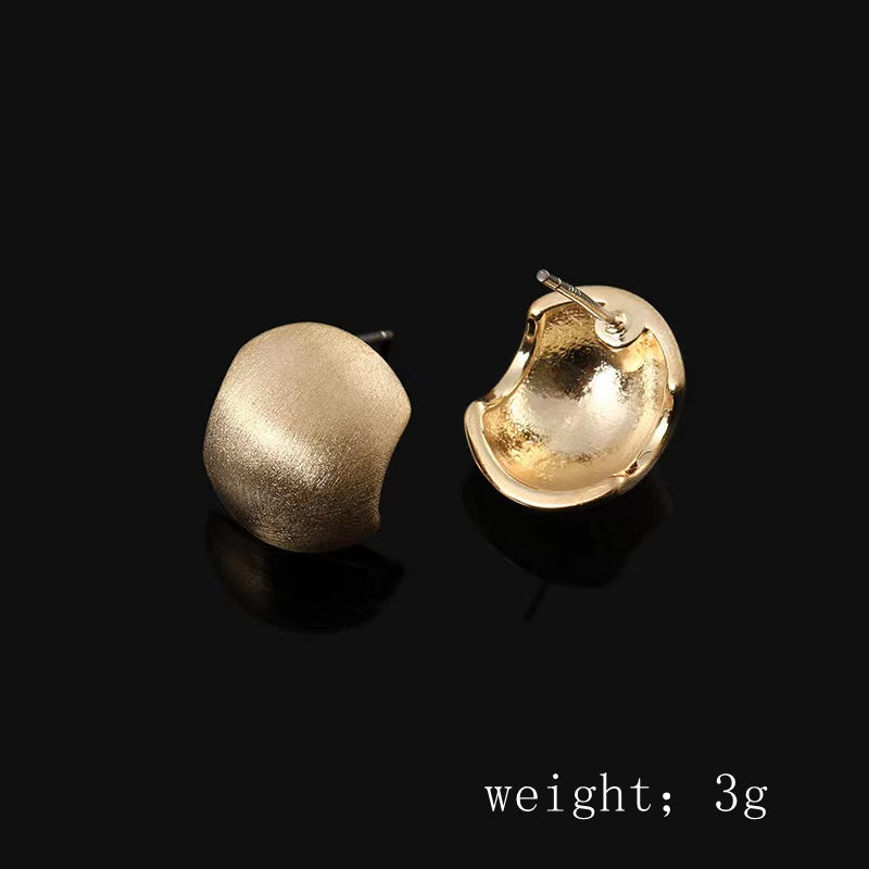 1 Pair Simple Style Solid Color Plating Inlay Sterling Silver Zircon 18k Gold Plated Silver Plated Ear Studs