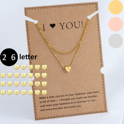 Simple Style Commute Heart Shape Stainless Steel Copper Plating 18k Gold Plated Pendant Necklace