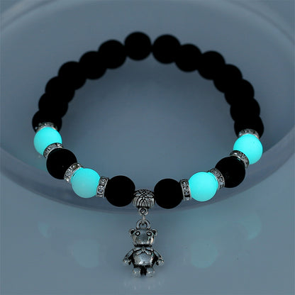 Turquoise Lotus Halloween Luminous Anklet Bracelet