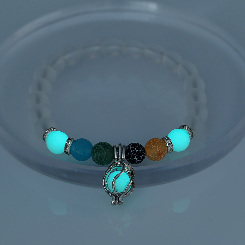 Turquoise Lotus Halloween Luminous Anklet Bracelet