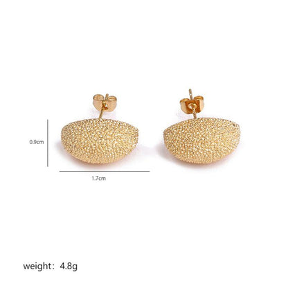 1 Pair Luxurious Commute C Shape Moon Plating Copper 18k Gold Plated Silver Plated Ear Studs