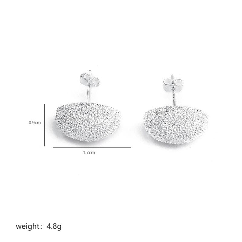 1 Pair Simple Style Commute Korean Style Moon Water Droplets Flower Copper 18K Gold Plated Silver Plated Ear Studs