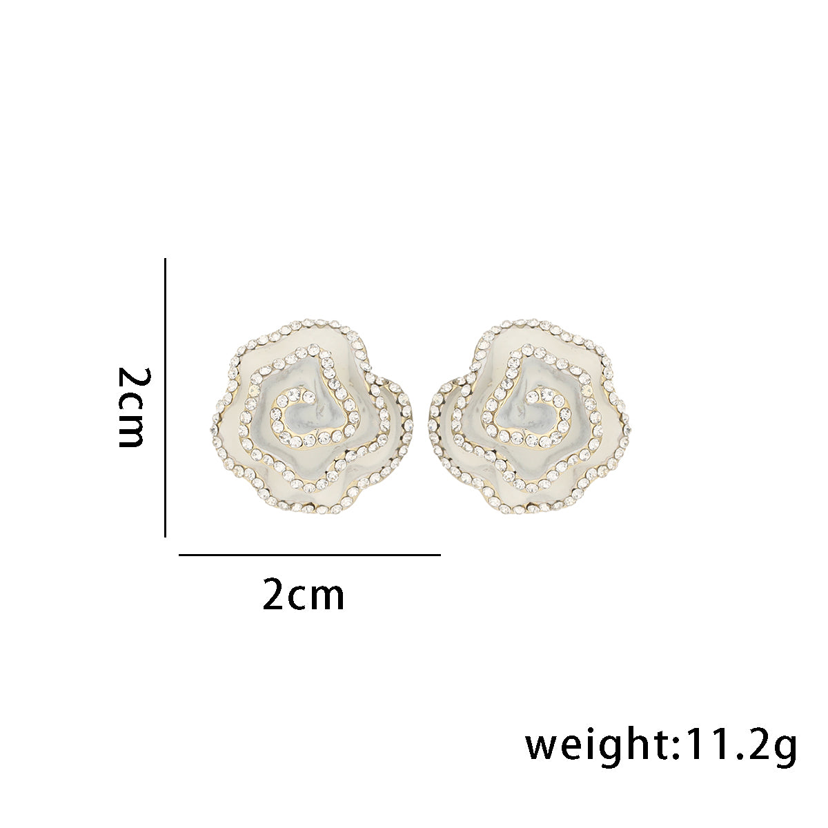 1 Pair Cute Sweet Flower Plating Copper 14k Gold Plated Ear Studs