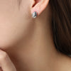 1 Pair Simple Style Solid Color Plating Titanium Steel 18k Gold Plated Ear Studs