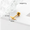 Lady Geometric Plating Stainless Steel Ear Studs