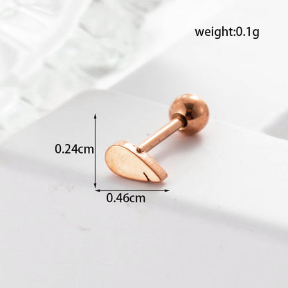 Lady Geometric Plating Stainless Steel Ear Studs