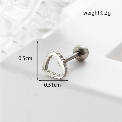 Lady Geometric Plating Stainless Steel Ear Studs