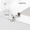 Lady Geometric Plating Stainless Steel Ear Studs