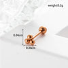 Lady Geometric Plating Stainless Steel Ear Studs