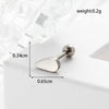 Lady Geometric Plating Stainless Steel Ear Studs