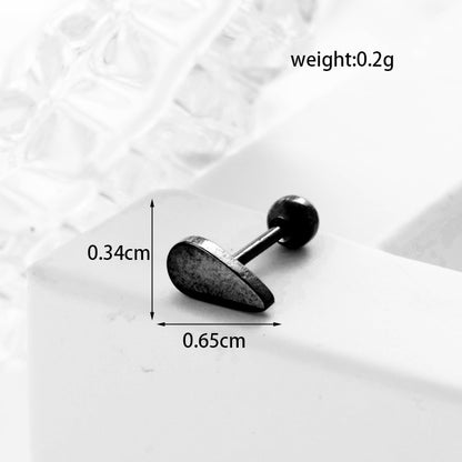 Lady Geometric Plating Stainless Steel Ear Studs