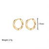 1 Pair Fashion Circle Solid Color Titanium Steel Plating Earrings