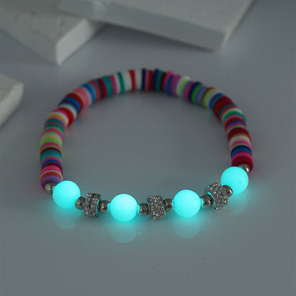 Turquoise Lotus Halloween Luminous Anklet Bracelet