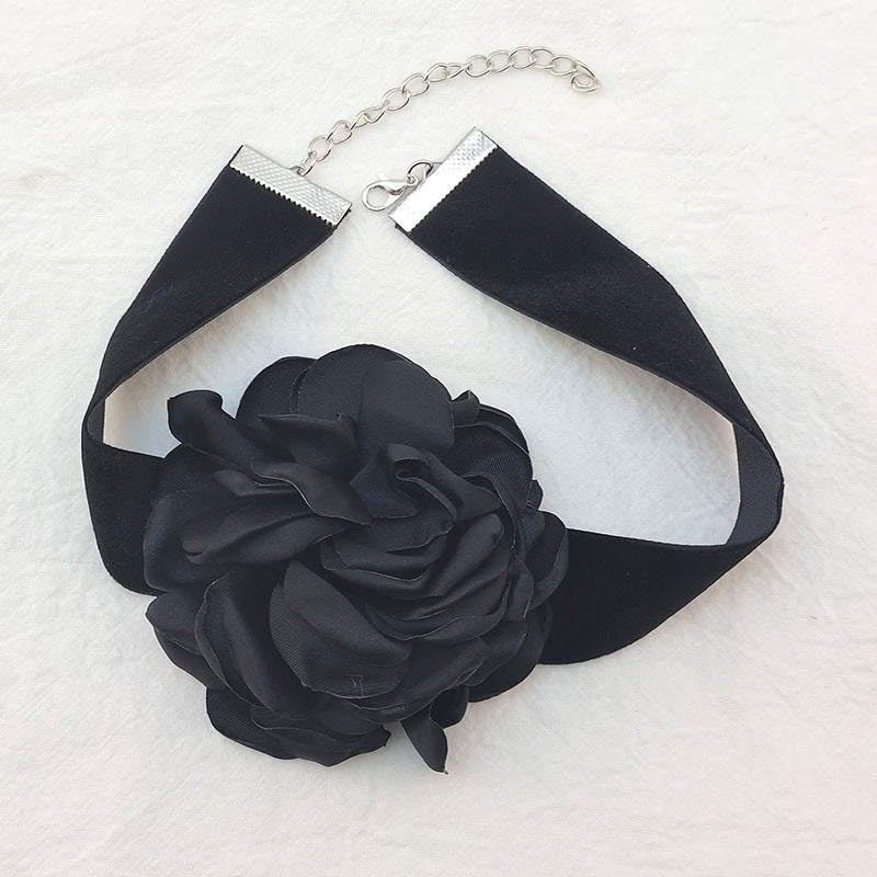 Cute Sweet Flower Cloth Women's Choker