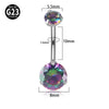 Fashion Geometric Titanium Unisex Belly Ring 1 Piece