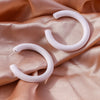 Wholesale Jewelry Simple Style Solid Color Plastic Ear Studs