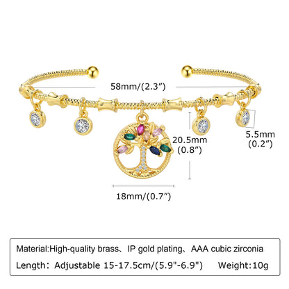 Simple Style Roman Style Heart Shape Copper Plating Bracelets