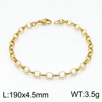 Stainless Steel O-chain Fashion Necklace Bracelet Wholesale Jewelry Gooddiy