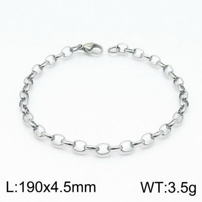 Stainless Steel O-chain Fashion Necklace Bracelet Wholesale Jewelry Gooddiy