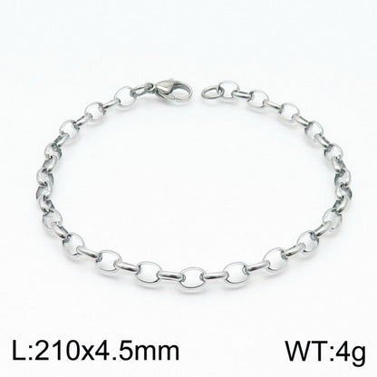 Stainless Steel O-chain Fashion Necklace Bracelet Wholesale Jewelry Gooddiy