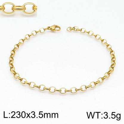 Stainless Steel O-chain Fashion Necklace Bracelet Wholesale Jewelry Gooddiy