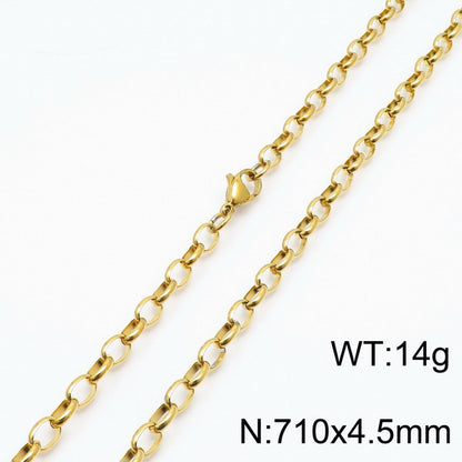 Stainless Steel O-chain Fashion Necklace Bracelet Wholesale Jewelry Gooddiy