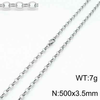 Stainless Steel O-chain Fashion Necklace Bracelet Wholesale Jewelry Gooddiy