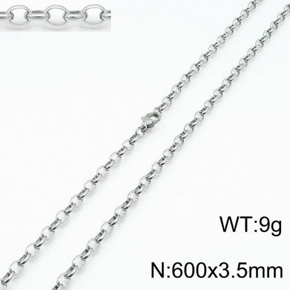 Stainless Steel O-chain Fashion Necklace Bracelet Wholesale Jewelry Gooddiy