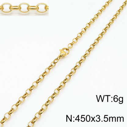 Stainless Steel O-chain Fashion Necklace Bracelet Wholesale Jewelry Gooddiy