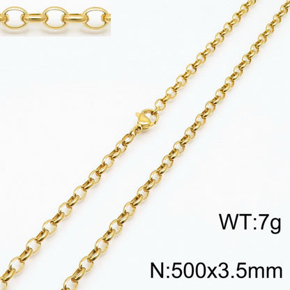 Stainless Steel O-chain Fashion Necklace Bracelet Wholesale Jewelry Gooddiy