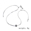 Ig Style Cool Style Korean Style Solid Color Sterling Silver Silver Plated Necklace