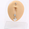 European And American Zircon Belly Button Nail Butterfly Belly Button Ring Piercing Jewelry