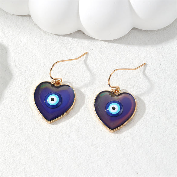 Simple Style Classic Style Devil's Eye Alloy Women's Earrings Necklace